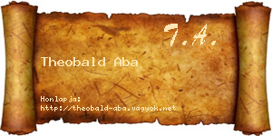 Theobald Aba névjegykártya